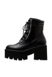 Black Blaze Platform Ankle Boots - In Control Clothing