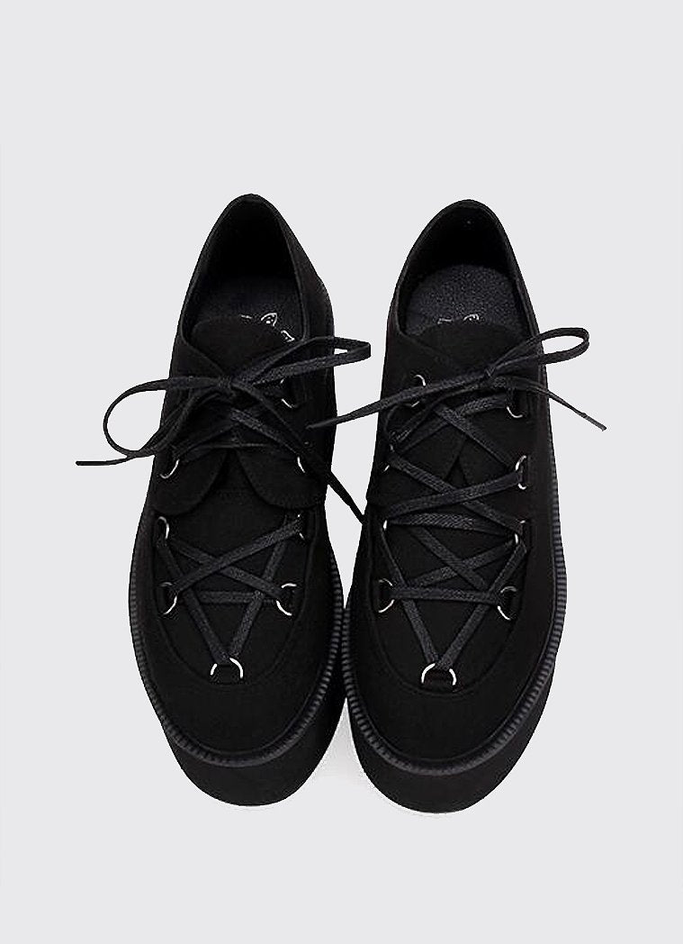 Black Knight Platform Sneakers - In Control Clothing