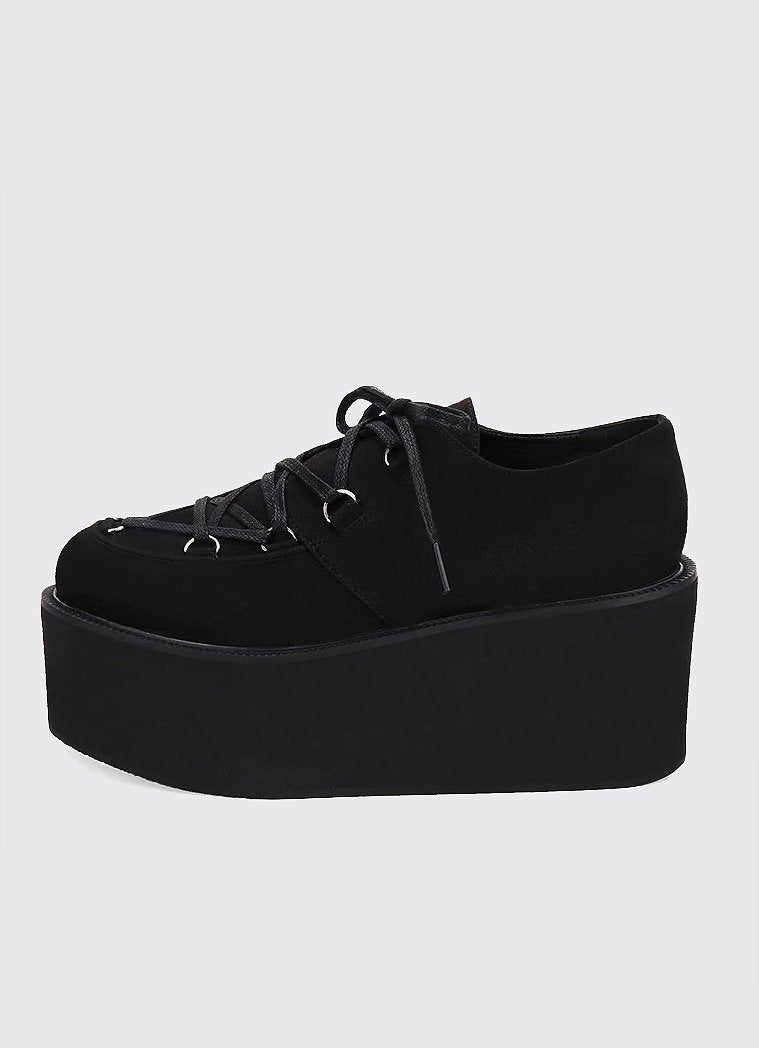 Black Knight Platform Sneakers - In Control Clothing