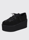 Black Knight Platform Sneakers - In Control Clothing