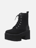 Black Platform Boots - In Control Clothing