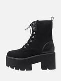 Black Platform Boots - In Control Clothing