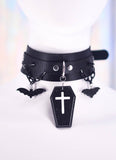 Black Shadow Choker Necklace - In Control Clothing