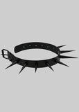 Black Shadow Spike Choker Necklace - In Control Clothing