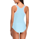Blue Strawberry Milk Graphic Print One Piece Swimsuit - In Control Clothing