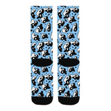 Blue Trippy Yin And Yang Socks - In Control Clothing