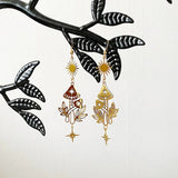 Bohemian Sun Mushroom Earrings - In Control Clothing