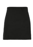 Chain Hoop Detail Mini Skirt - In Control Clothing