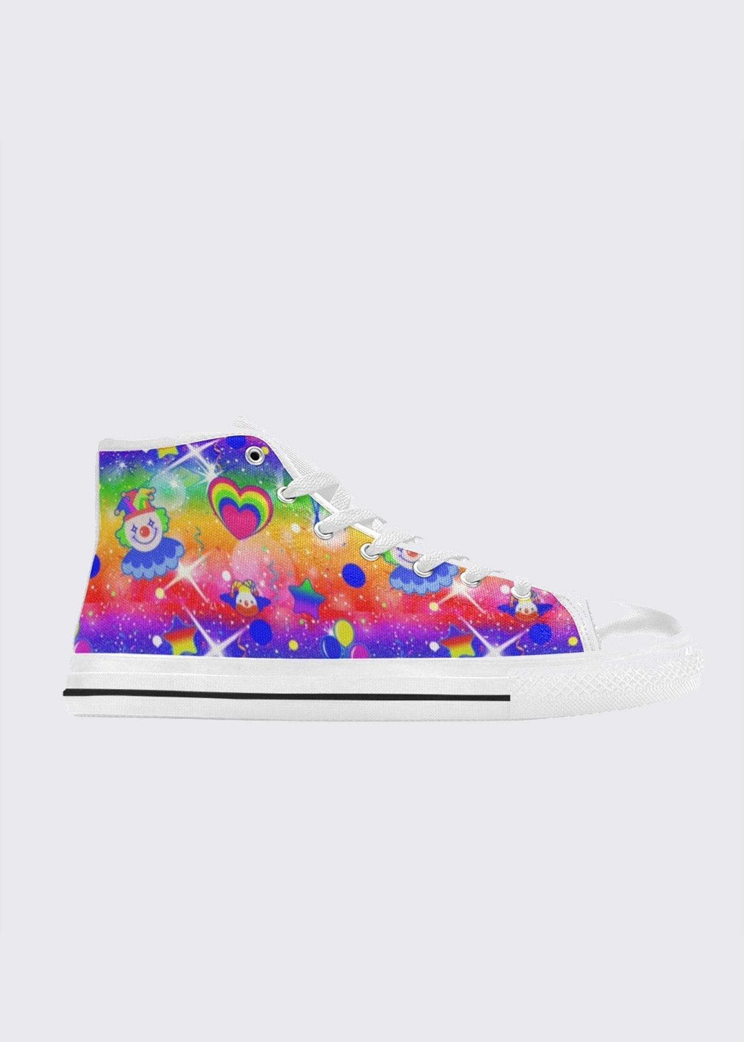Clown Kei Party Women's High Top Canvas Shoes - In Control Clothing