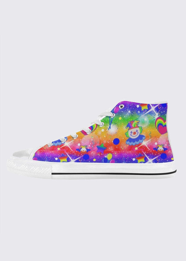 Clown Kei Party Women's High Top Canvas Shoes