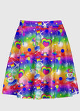 Clown Party Flare Skirt - In Control Clothing