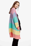 Color Block Drop Shoulder Kawaii Cardigan - In Control Clothing