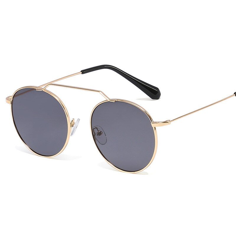 Colorful Metal Round Frame Sunglasses - In Control Clothing