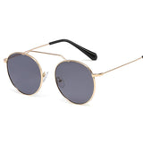 Colorful Metal Round Frame Sunglasses - In Control Clothing