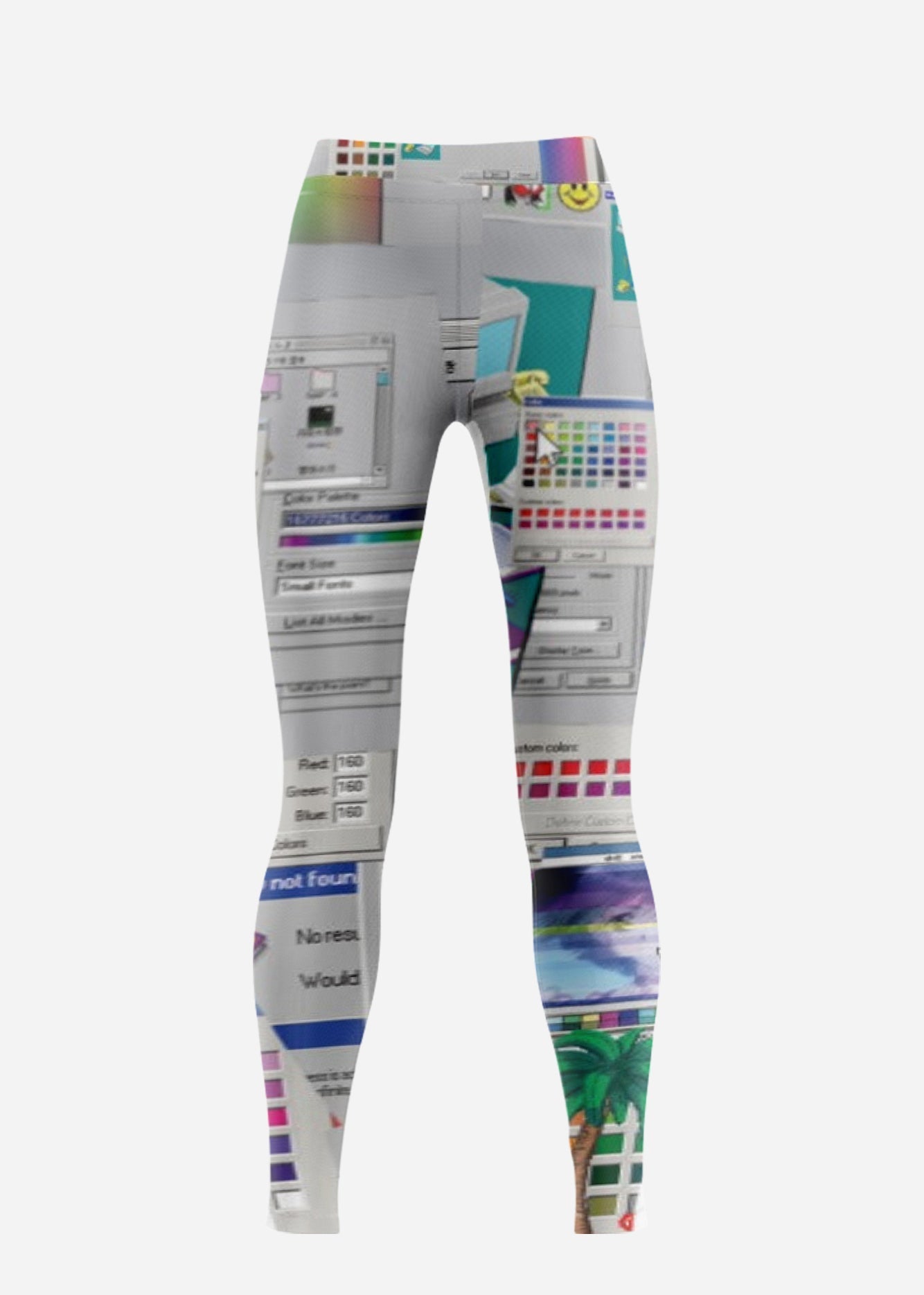 Computer Glitch Low Rise Leggings - In Control Clothing