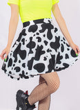 Cow Pattern Skirt - In Control Clothing