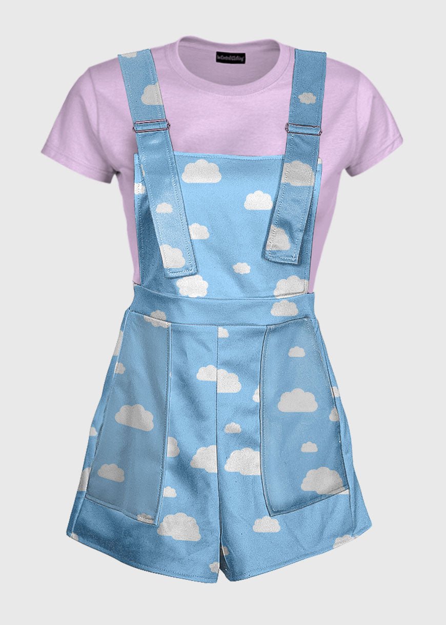 Cute Cloud Blue Overalls - In Control Clothing