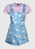 Cute Cloud Blue Overalls - In Control Clothing