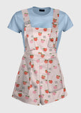 Cute Peach Fruit Overalls - In Control Clothing
