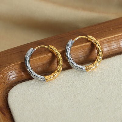 Cute Silver Gold Huggie Earrings