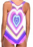 Cyber Heart One Piece Swimsuit - In Control Clothing