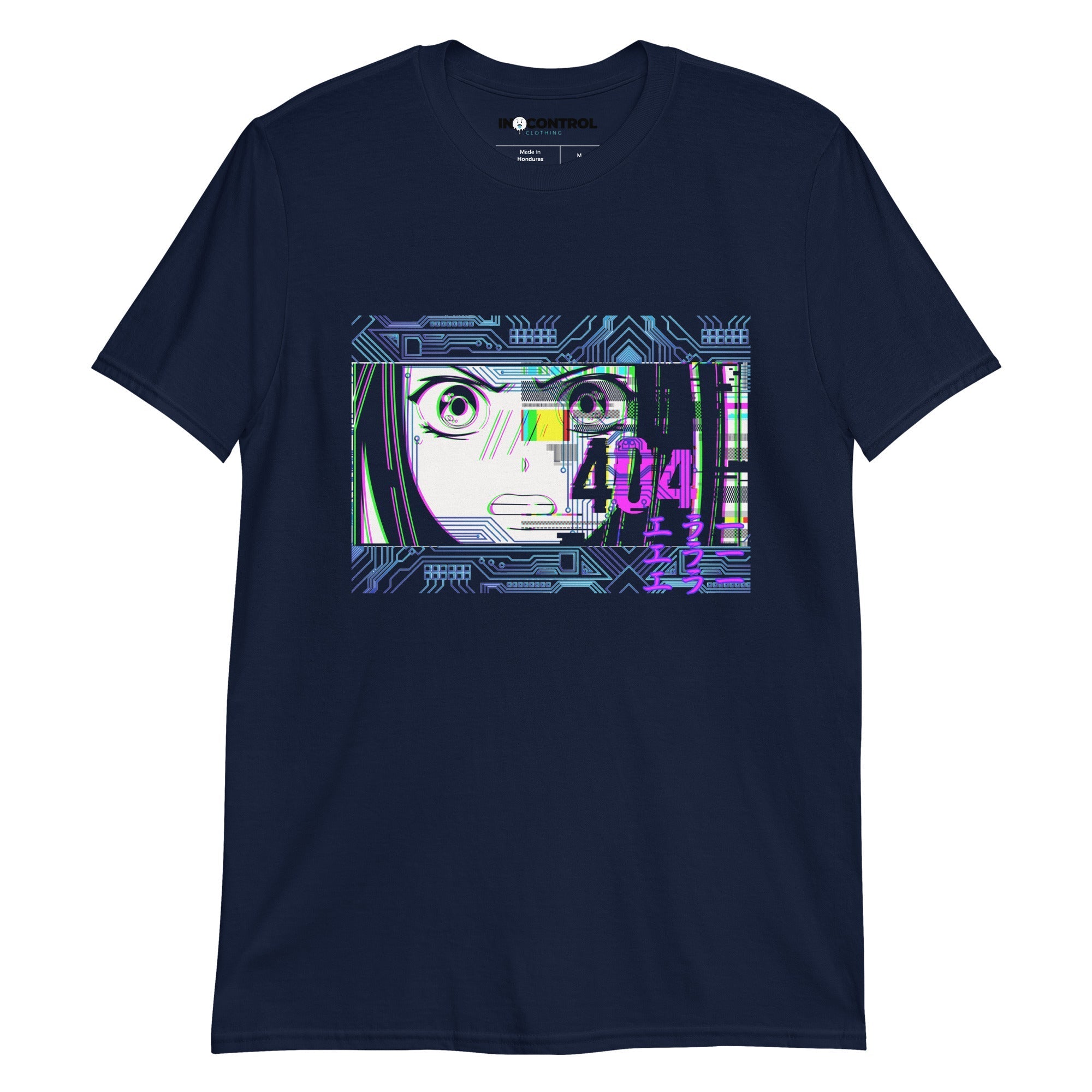 Cyberpunk Anime Glitch Unisex T-Shirt - In Control Clothing