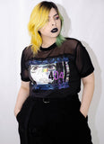 Cyberpunk Glitch Crop Top - In Control Clothing