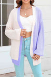 Cute Color Block Cardigan