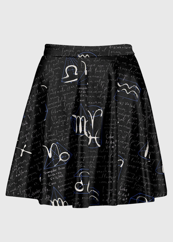 Dark Academia Zodiac Sign Skirt