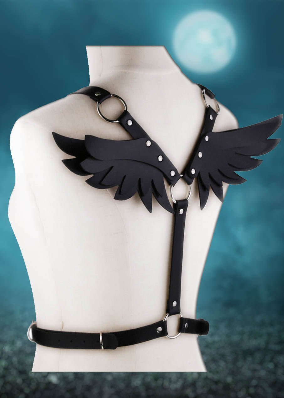 Dark Angel Wings Body Harness - In Control Clothing
