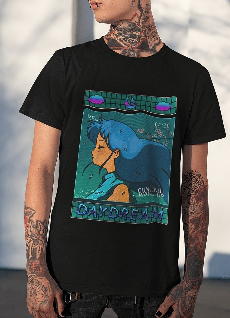 Daydream Anime Aesthetic Tee - In Control Clothing