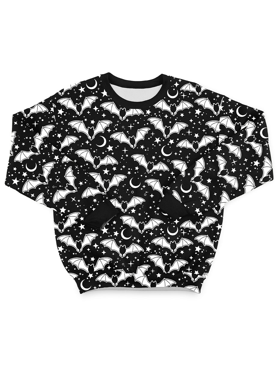 Enchanted Bat Pattern Sweatshirt - In Control Clothing