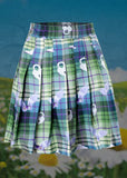 Eye Angel Green Plaid Pleated Skirt - In Control Clothing