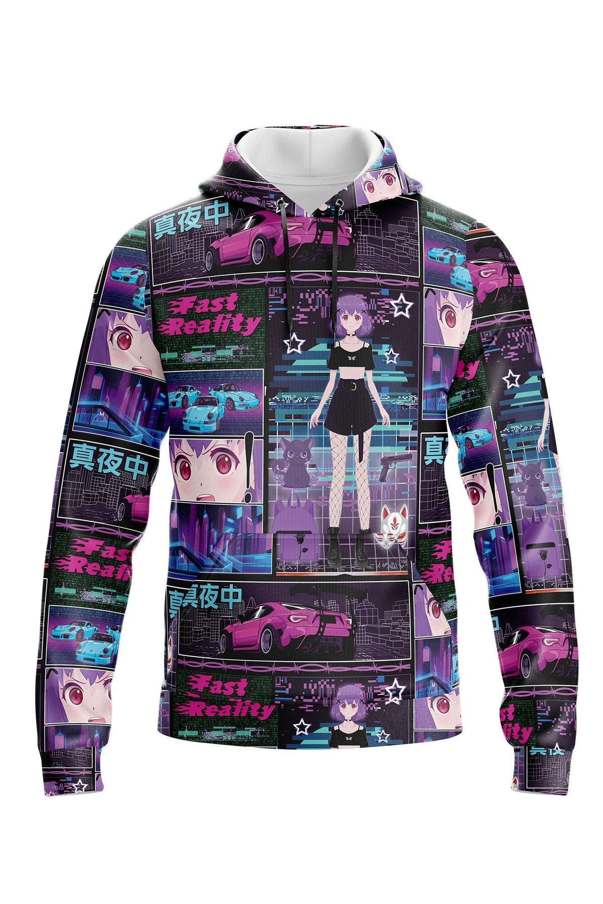 Fast Reality Anime Hoodie - In Control Clothing