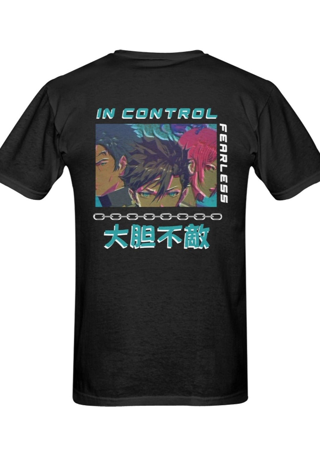 Fearless Anime Graphic Shirt - In Control Clothing