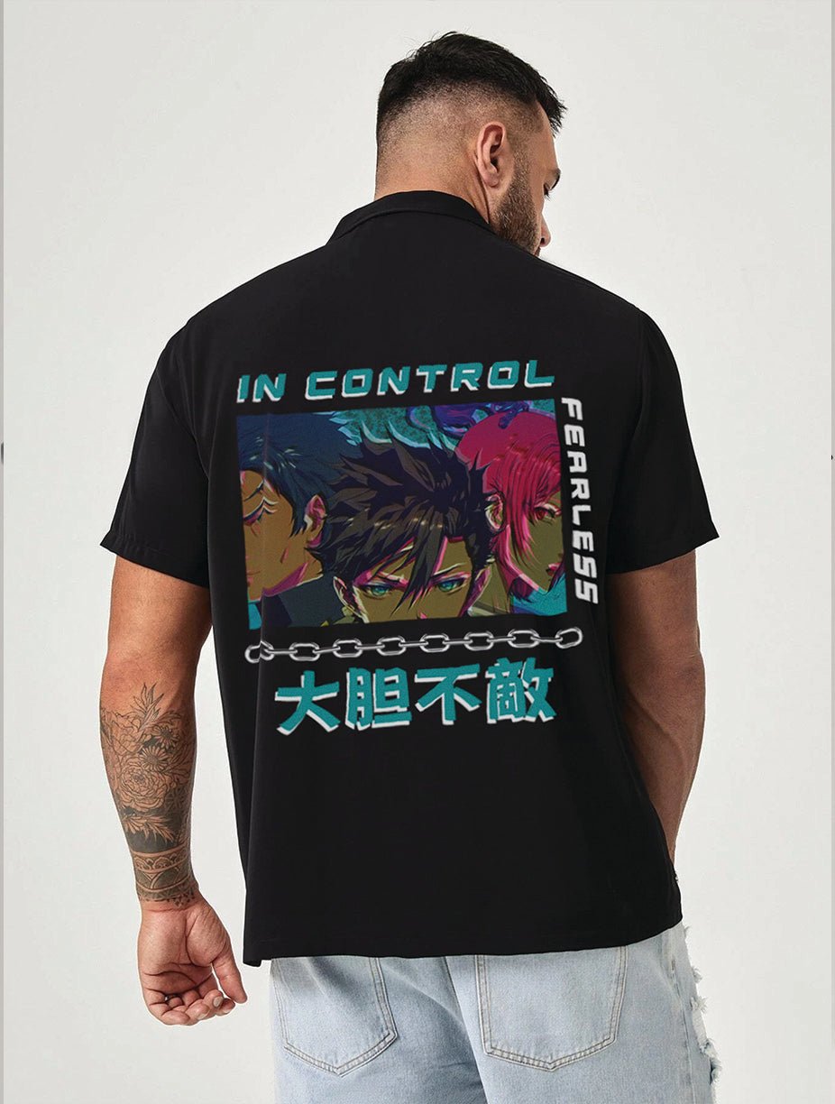 Fearless Anime Hawaiian Shirt - In Control Clothing