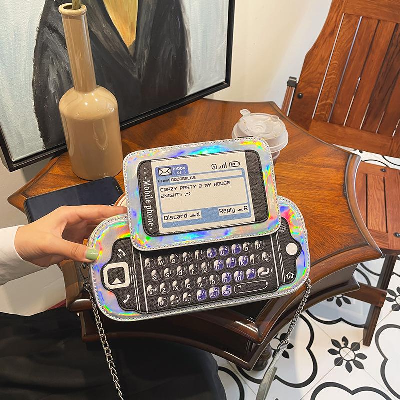 Frutiger Aero Y2K Aesthetic Mobile Phone Shoulder Bag - In Control Clothing