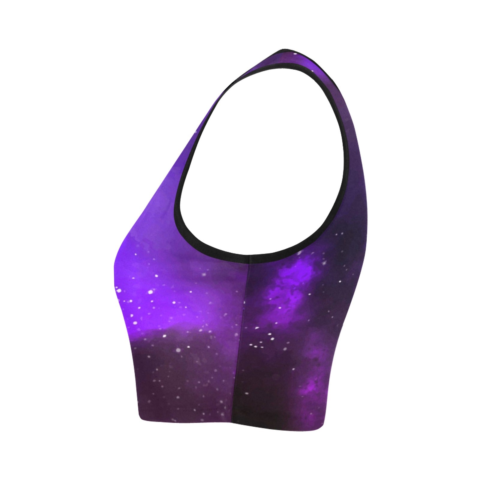 Galaxy Print Crop Top - In Control Clothing
