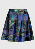 Glitchcore Aesthetic Anime Skirt - In Control Clothing