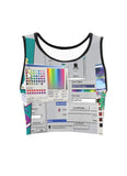 Glitchcore Computer Screen Crop Top - In Control Clothing