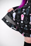 Goth Candy Black Mesh Skirt - In Control Clothing