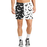 Goth Men's Bat Contrast 5 Inch Shorts - In Control Clothing