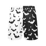 Goth Men's Bat Contrast 5 Inch Shorts - In Control Clothing