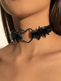 Gothic Midnight Bat Alt Choker Necklace - In Control Clothing