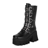 Gothic Punk Platform Boots - In Control Clothing