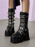 Gothic Punk Platform Boots - In Control Clothing