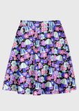 Groovy Flower Retro Mushroom 60s Skirt - In Control Clothing
