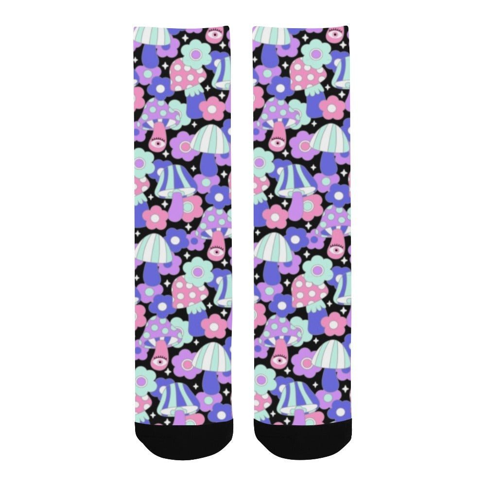 Groovy Mushroom Crew Socks - In Control Clothing