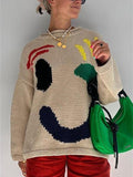 Happy Go Lucky Long Sleeve Sweater - In Control Clothing