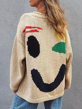 Happy Go Lucky Long Sleeve Sweater - In Control Clothing